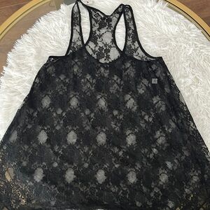 New with tags razor back lace black express tank